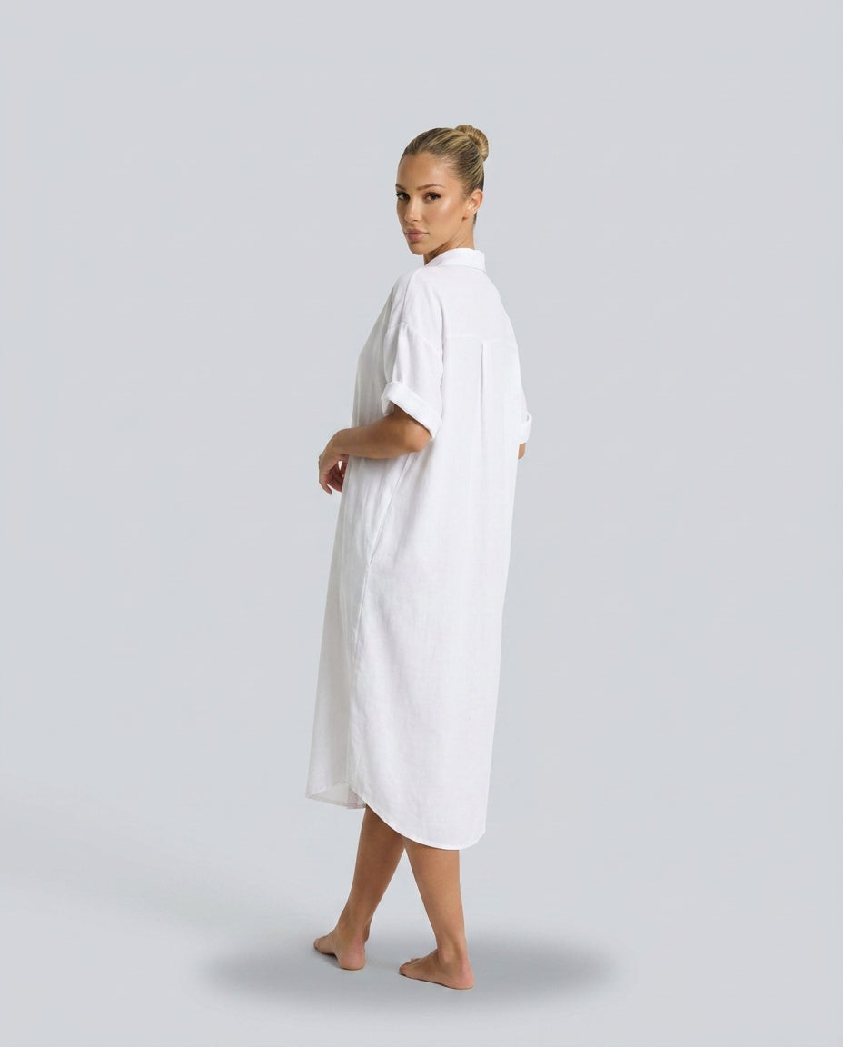 Sunny | Relaxed Midi Shirt Dress