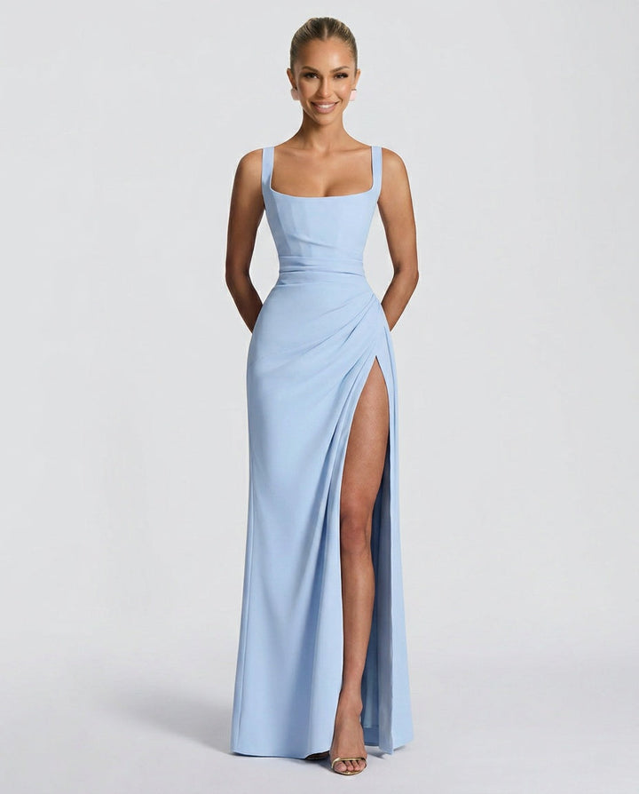 Thea | Strapless Tiered Maxi Dress