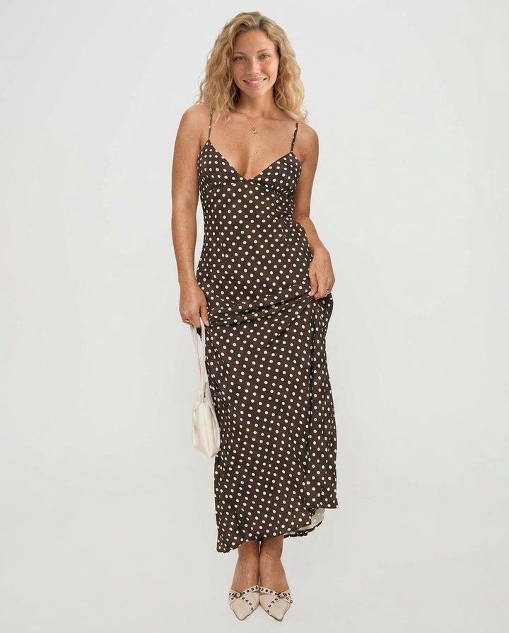 Jorjana | Polka Dot Maxi Dress