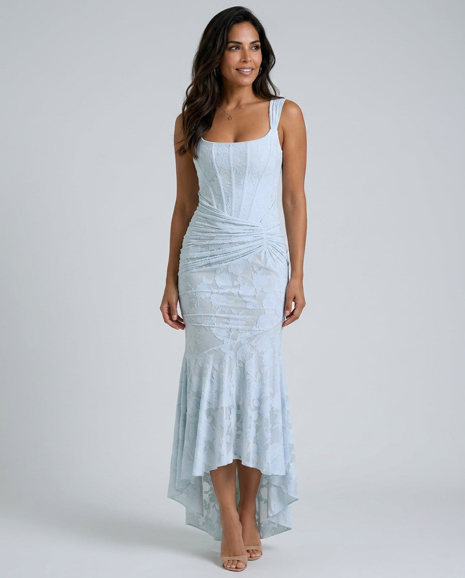 Orla | Lace Corset Wedding Guest Maxi Dress