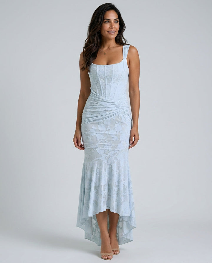 Orla | Lace Corset Wedding Guest Maxi Dress
