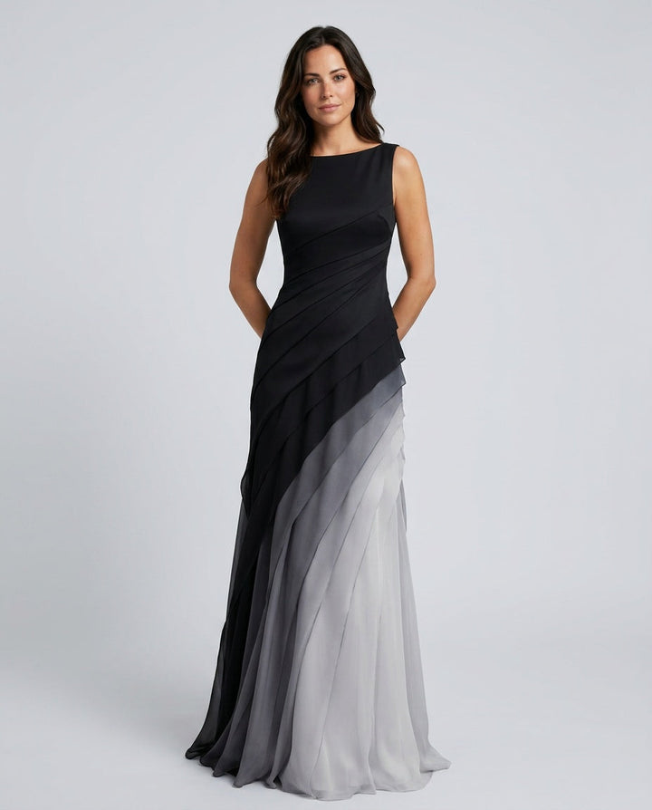 Vera | Sleeveless Fitted Bodice Maxi Gown