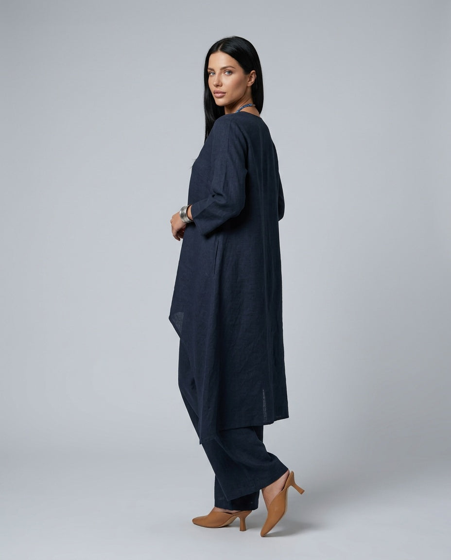 Soraya | Linen-Look Wide-Leg Co-ord Set