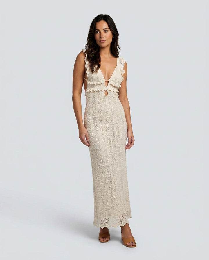 Raluca | Crochet Mermaid Maxi Dress