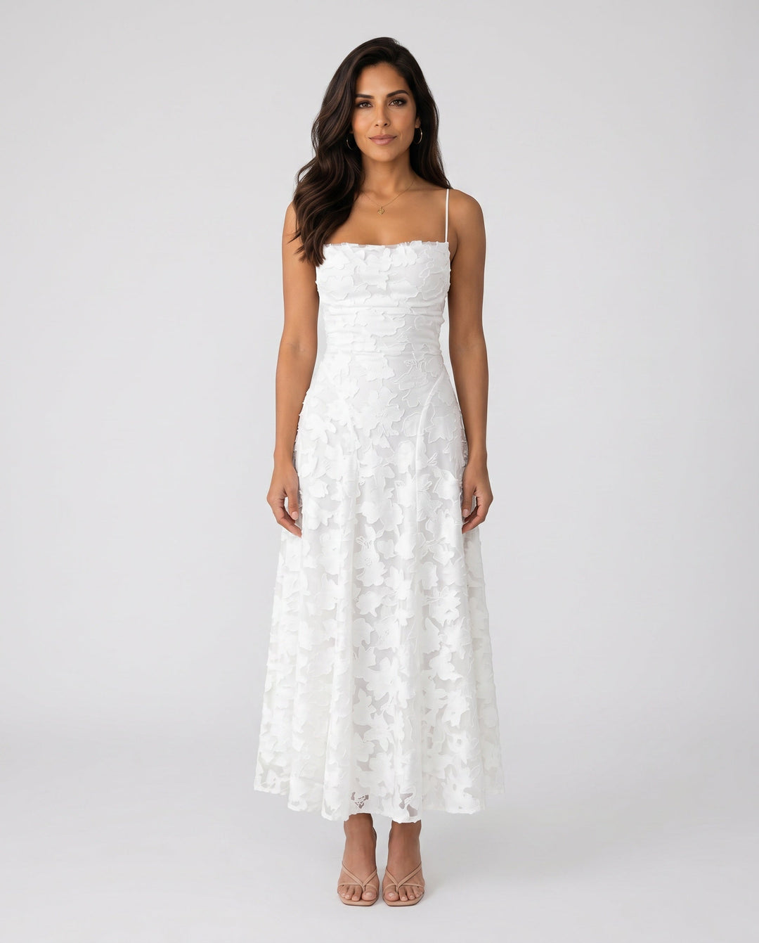 Liv | Mermaid Spaghetti Strap Wedding Guest Maxi Dress