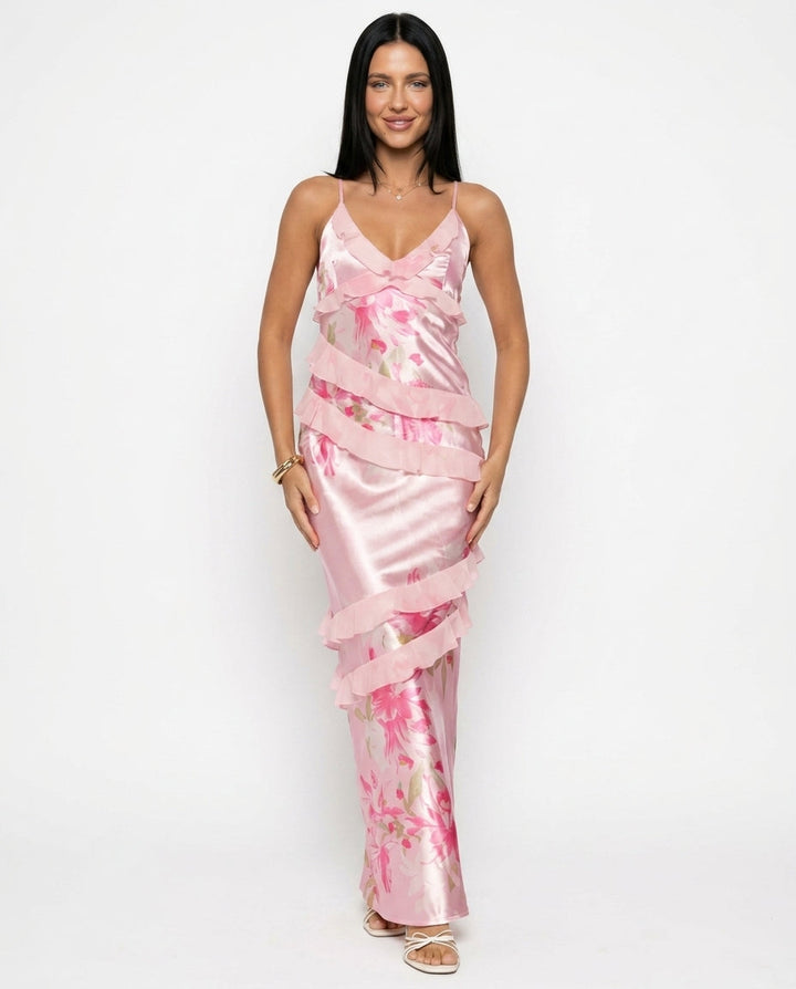 Nadira | Ruffle Maxi Dress