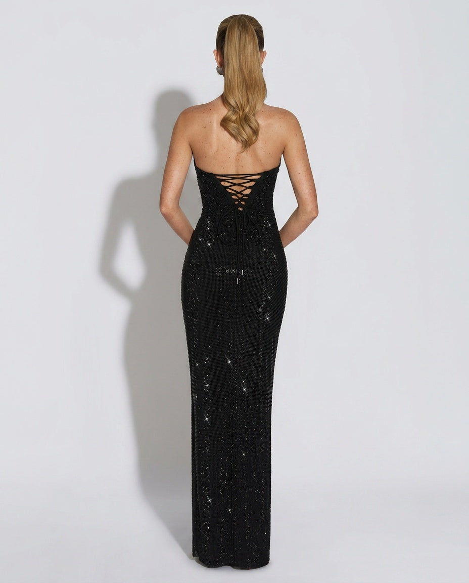 Mirabella | Lace-Trim Sleeveless Maxi Dress
