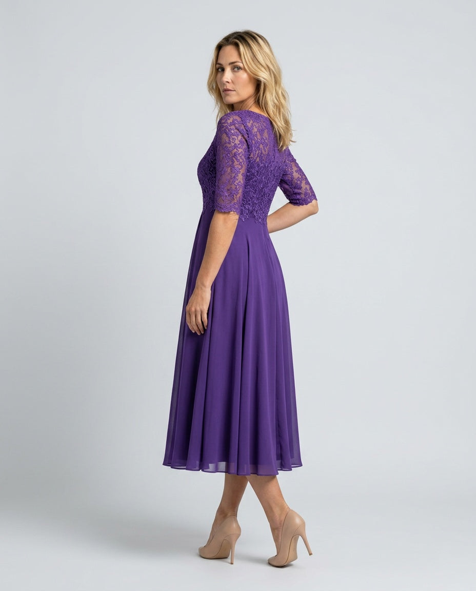 Rosette | Flowy Midi with Lace Bodice