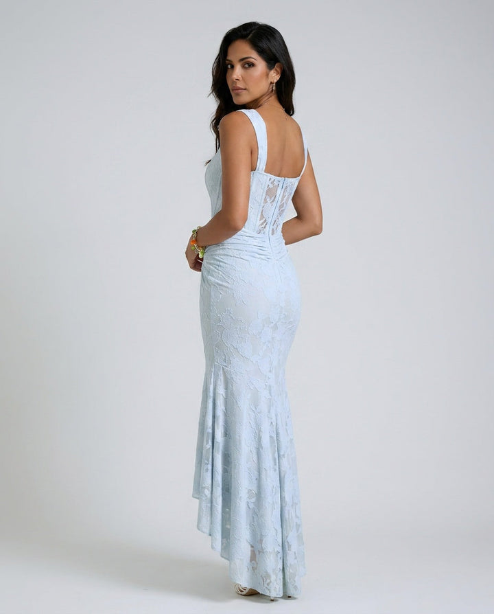 Orla | Lace Corset Wedding Guest Maxi Dress