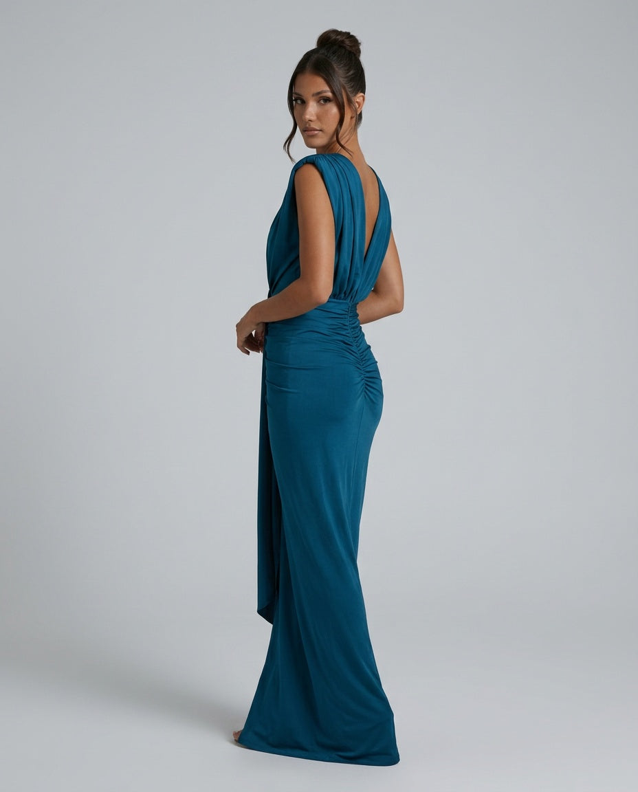 Ottilie | Pleated Flowing Maxi Dress