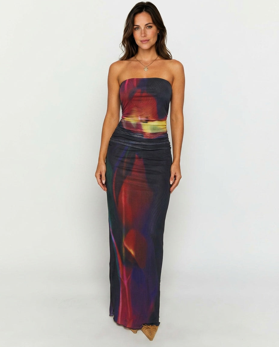 Vivienne | Floral Print Maxi Dress