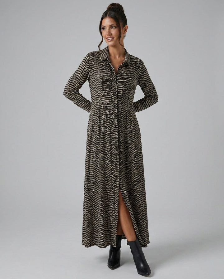 Edda | Relaxed V-Neck Maxi Dress