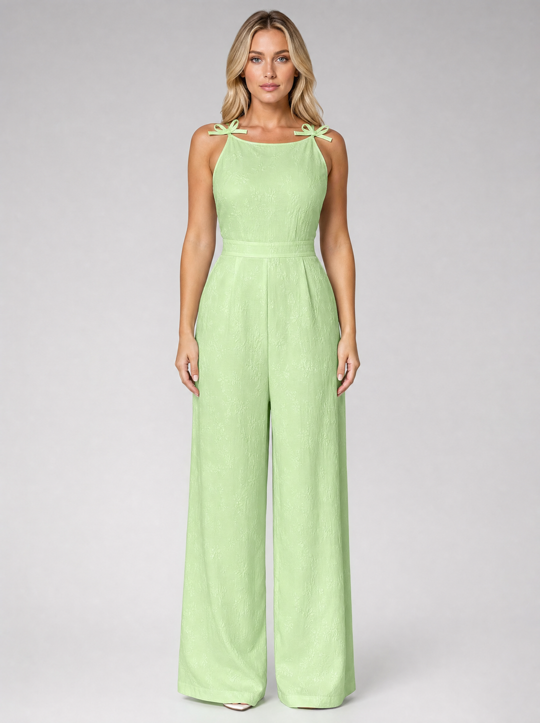 Wren | Jacquard Wide Leg Jumpsuit