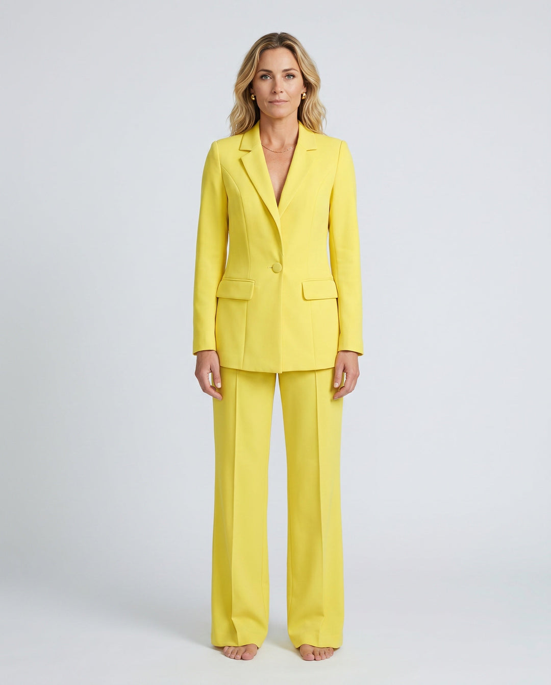 Ravelle | Longline Tailored Wide-Leg Trouser Suit