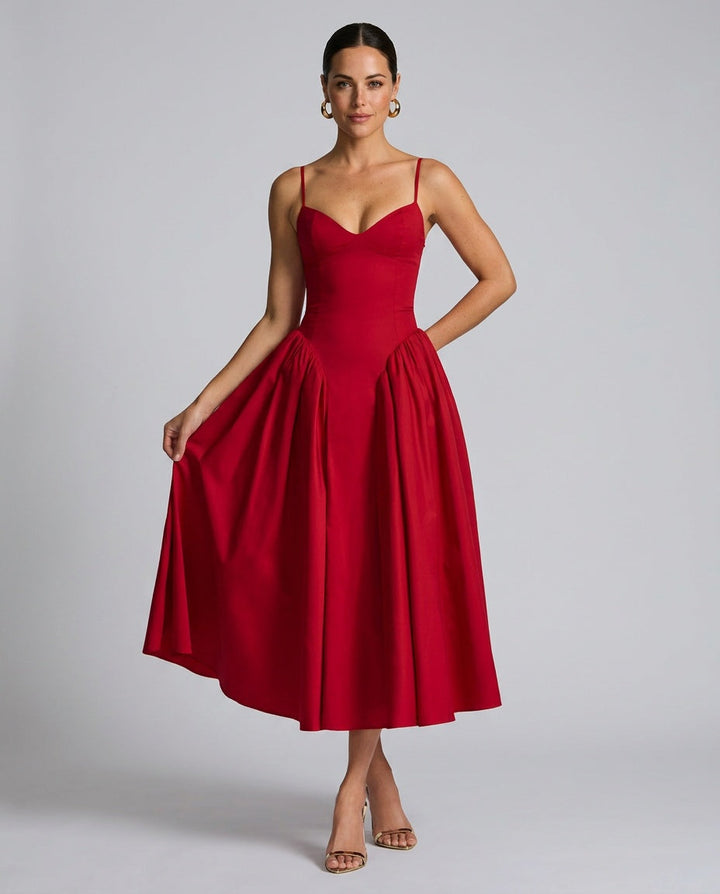 Juliette | Ruched Bodycon Midi Dress