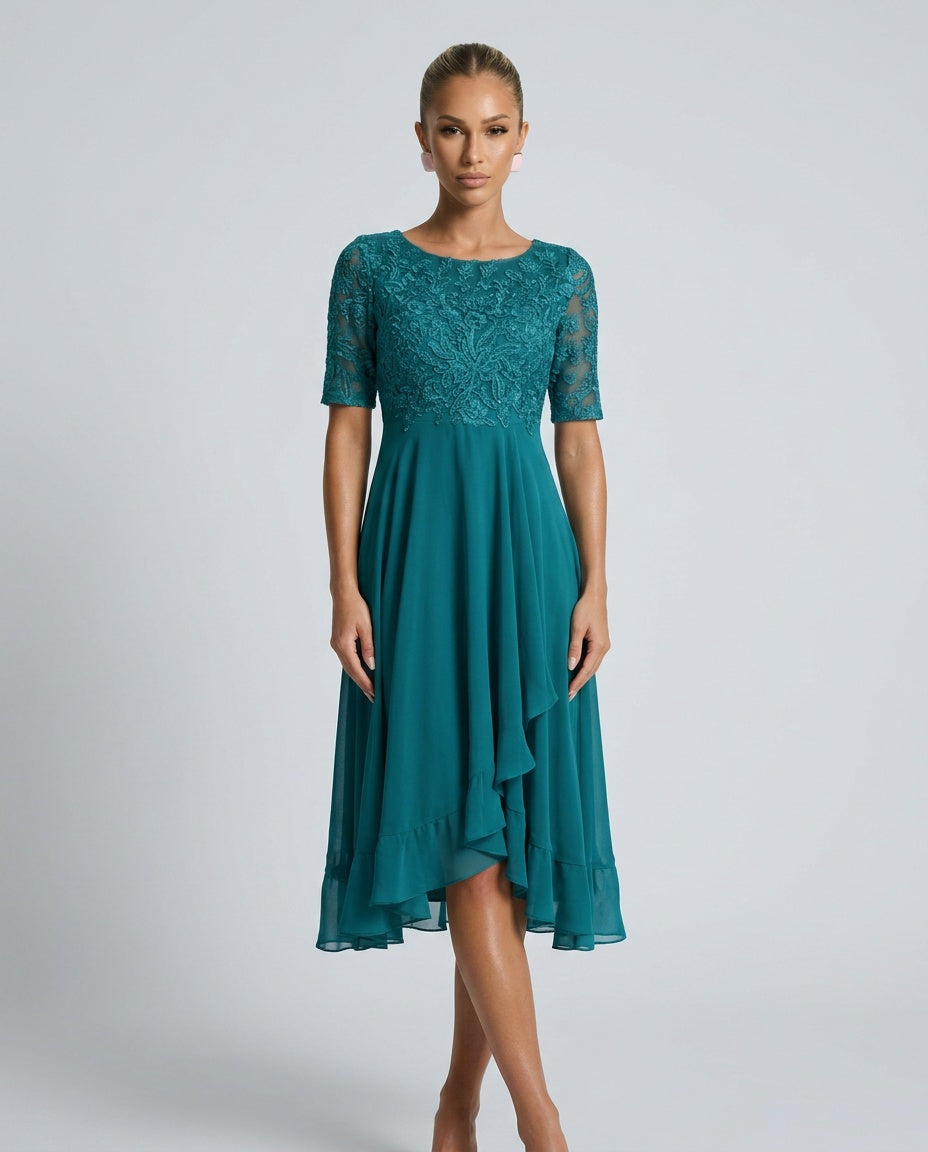 Rosette | Flowy Midi with Lace Bodice