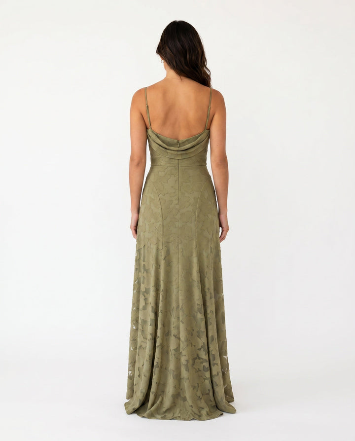 Liv | Mermaid Spaghetti Strap Wedding Guest Maxi Dress