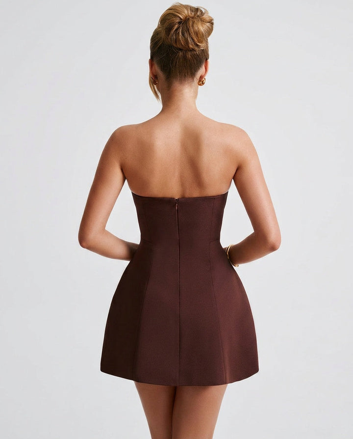Asha | Strapless Corset Mini Dress
