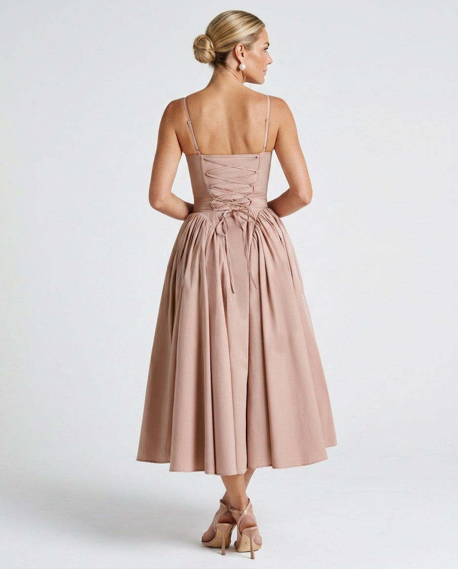 Juliette | Ruched Bodycon Midi Dress