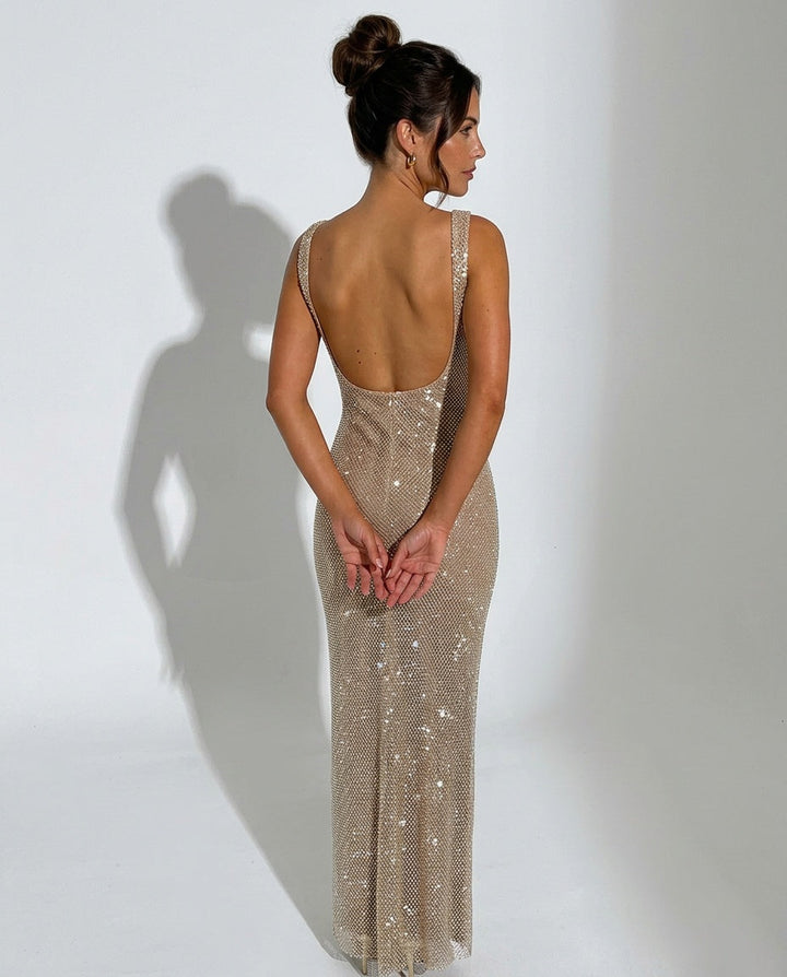 Quinn | Sequin Sleeveless Maxi Dress