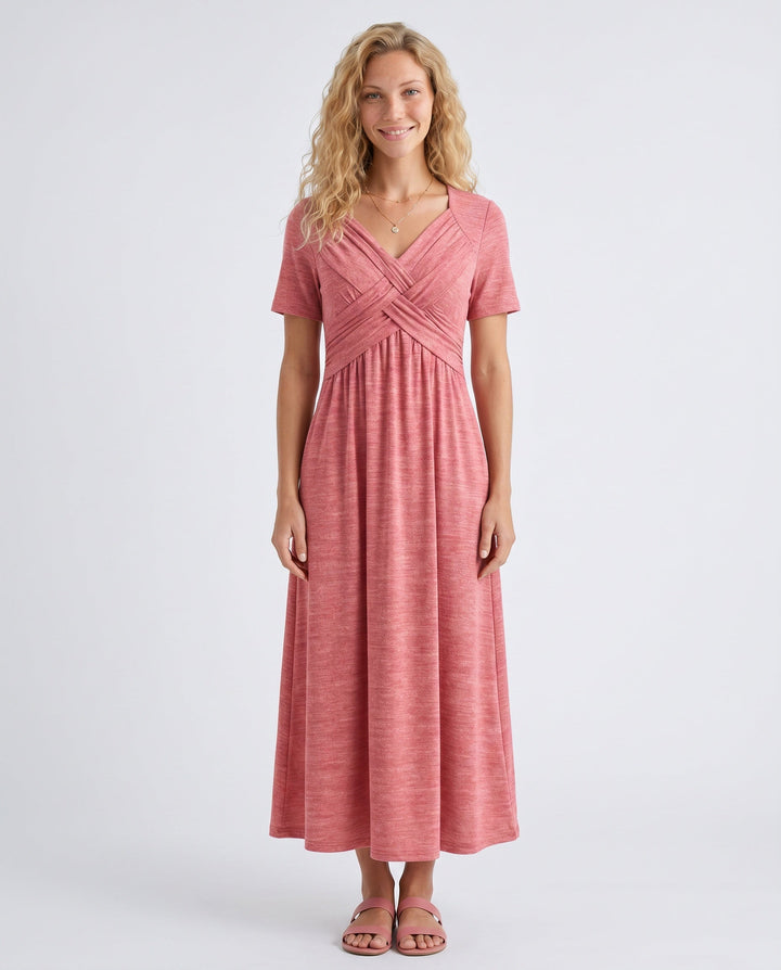 Noor | V-Neck Casual Midi Dress