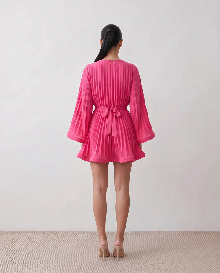 Lottie | Pleated Ruffle Mini Dress