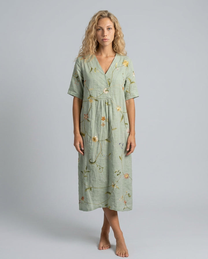 Fiona | Floral Print Midi Dress