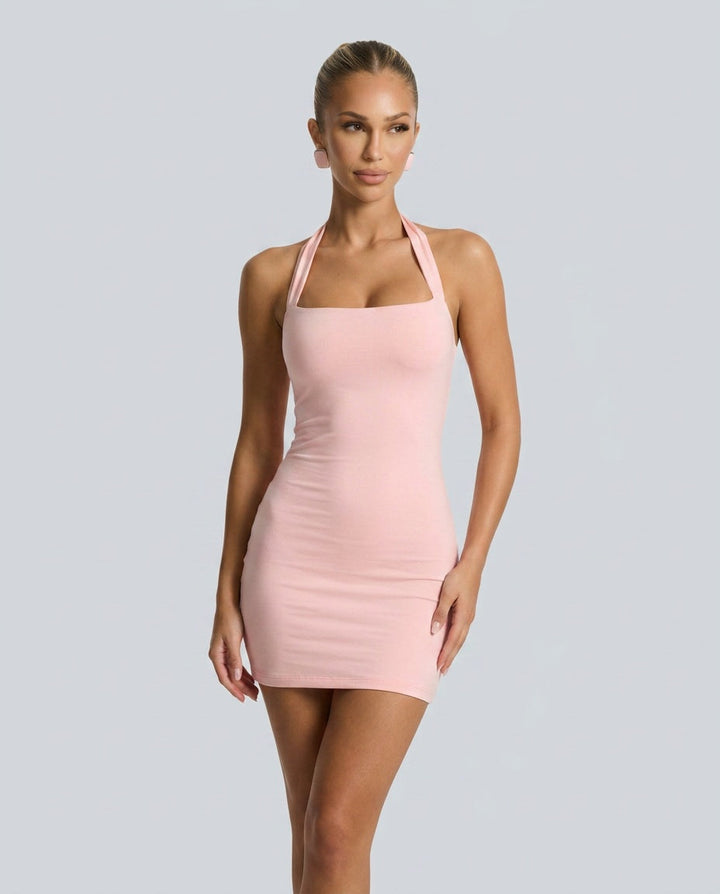 Celeste | Cut-Out Metal Detail Stretch Mini Dress