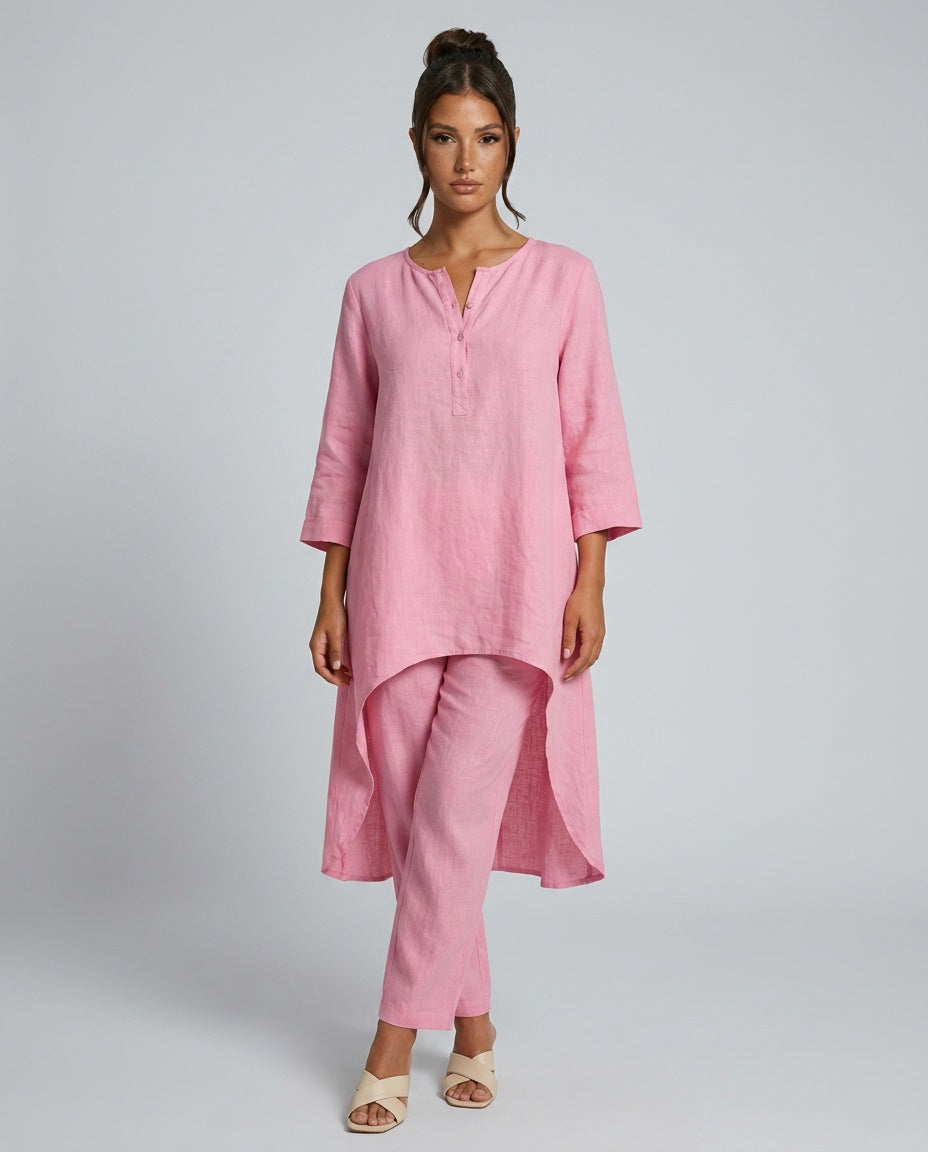 Soraya | Linen-Look Wide-Leg Co-ord Set