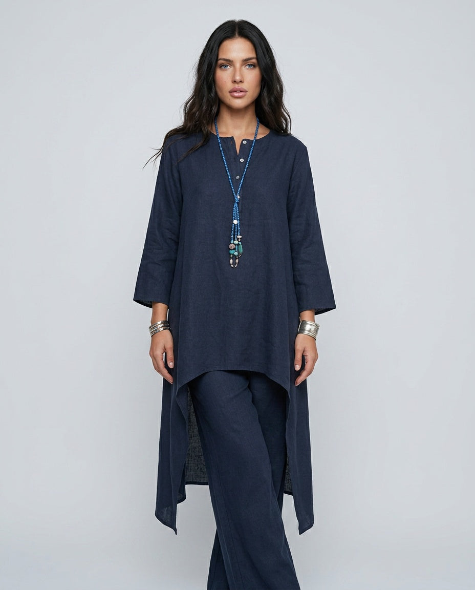 Soraya | Linen-Look Wide-Leg Co-ord Set