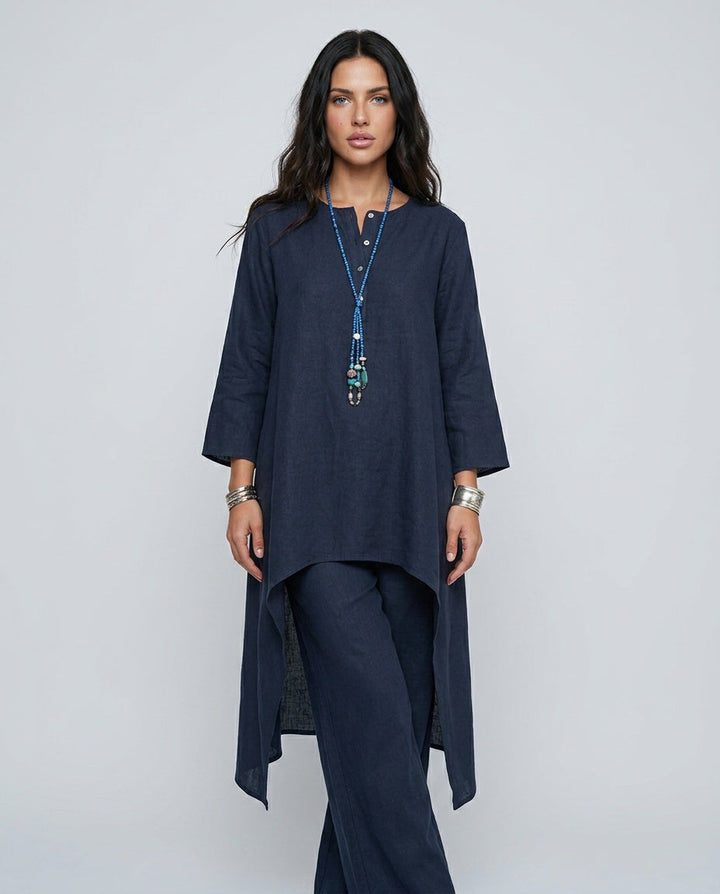 Soraya | Linen-Look Wide-Leg Co-ord Set
