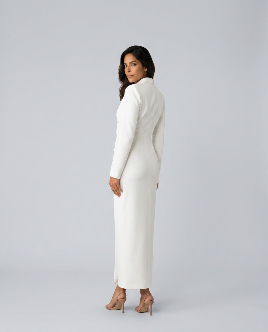Cleona | Long Sleeve Formal Maxi Dress