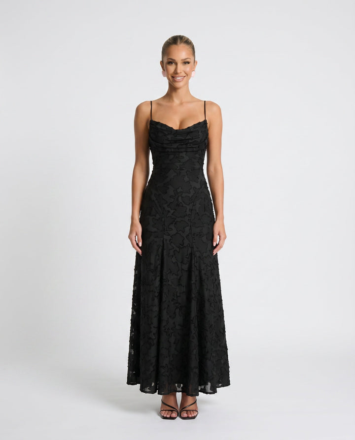 Liv | Mermaid Spaghetti Strap Wedding Guest Maxi Dress