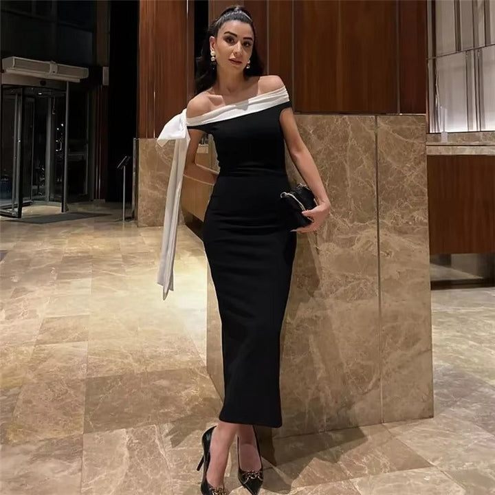 Ottilie | Off-Shoulder Evening Midi Dress