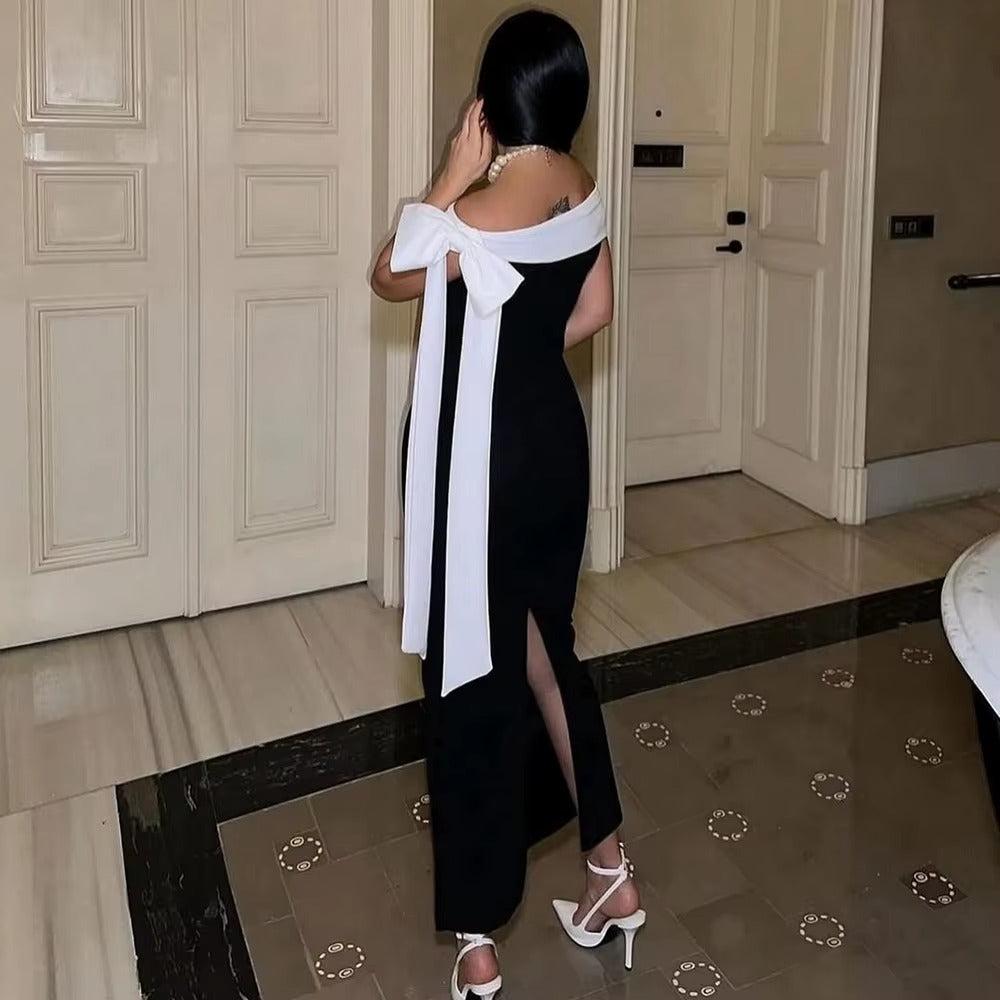 Ottilie | Off-Shoulder Evening Midi Dress