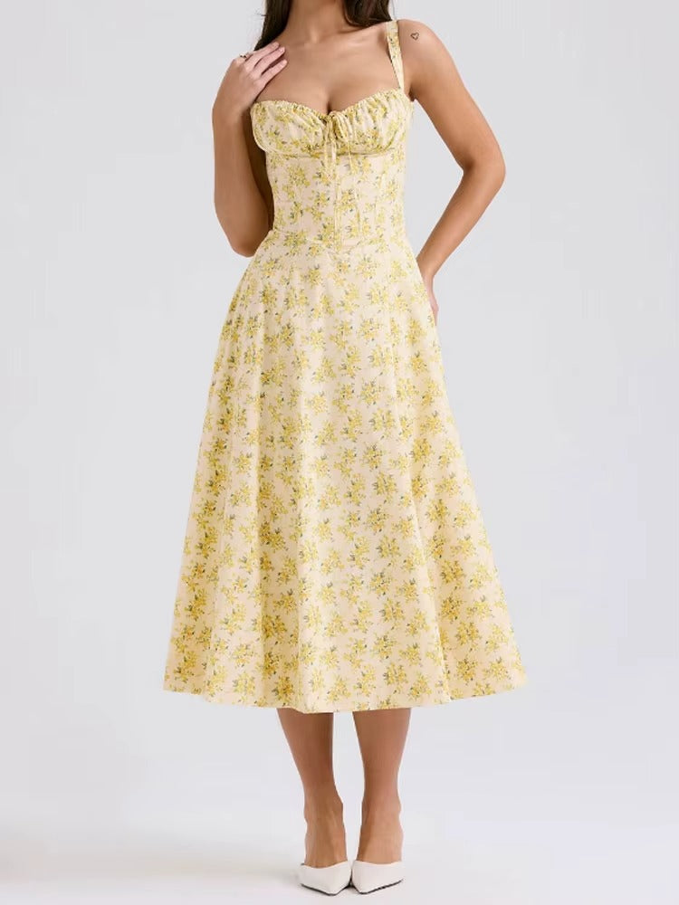 Orla | Floral A-Line Summer Midi Dress