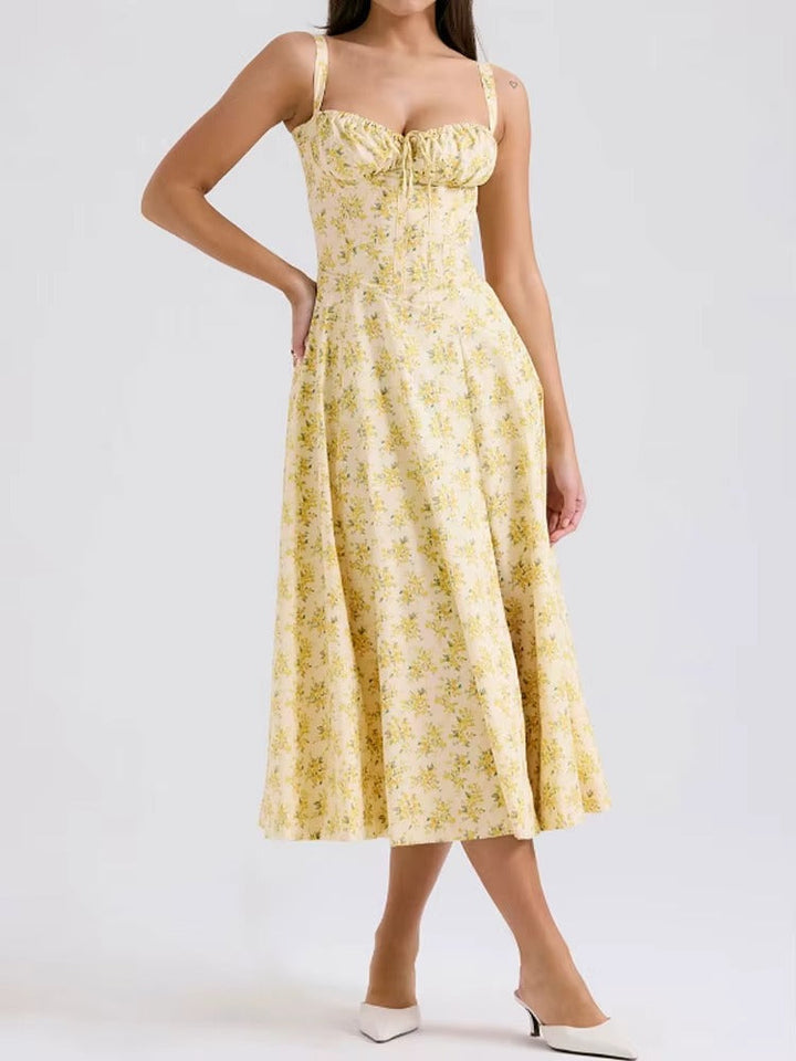 Orla | Floral A-Line Summer Midi Dress