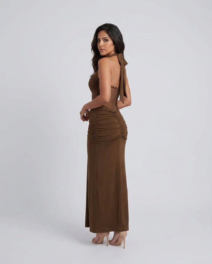 Esme | Halter Neck Mermaid Maxi Dress