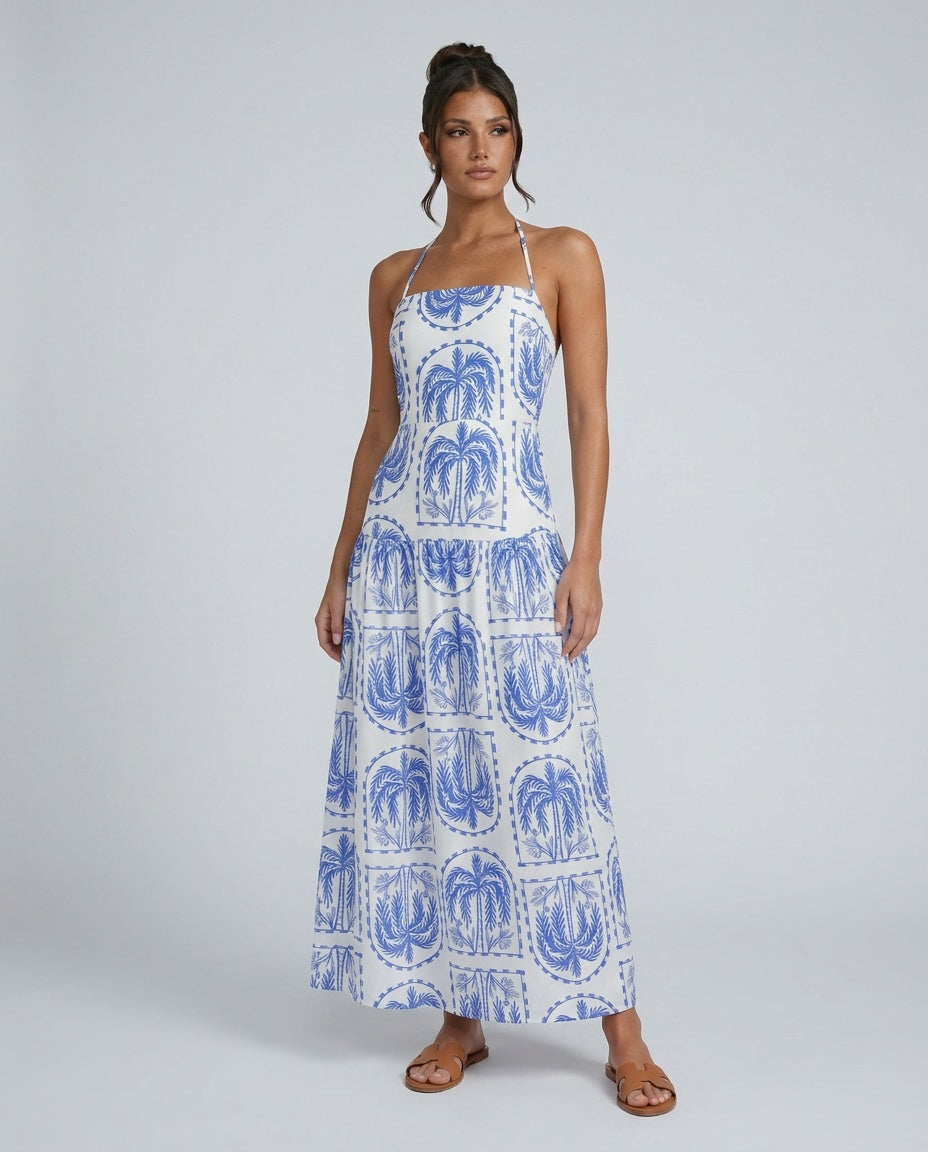 Serena | Spaghetti Strap Low Back Maxi Dress