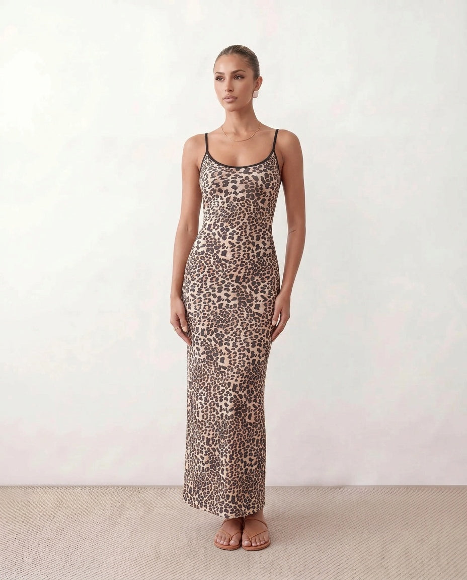 Anika | Spaghetti Strap Low Back Maxi Dress