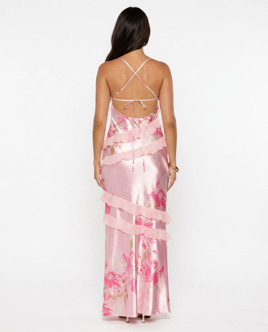 Nadira | Ruffle Maxi Dress
