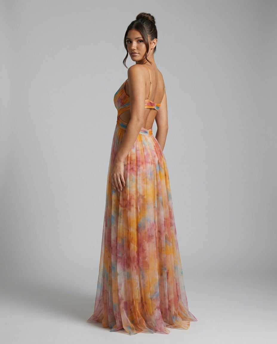 Floraya | Floral Print Maxi Dress