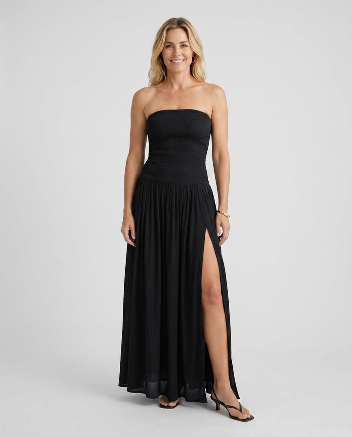 Zofia | Strapless A-Line Maxi Dress