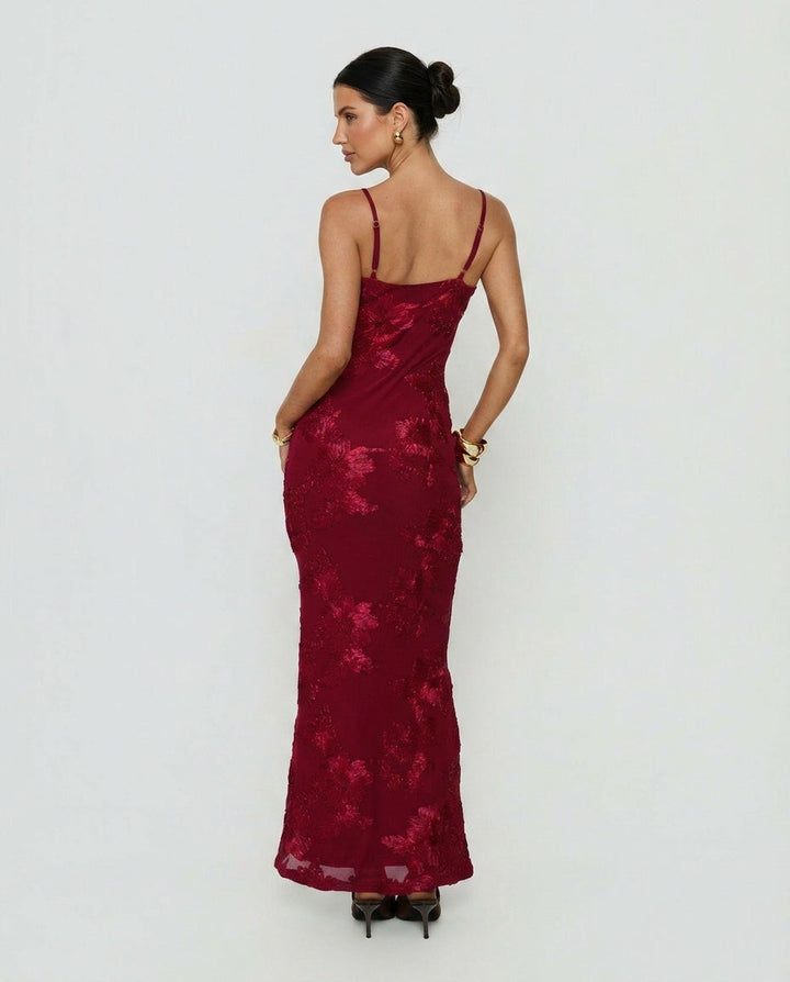 Jacalyn | Wrap-Style Wedding Guest Maxi Dress