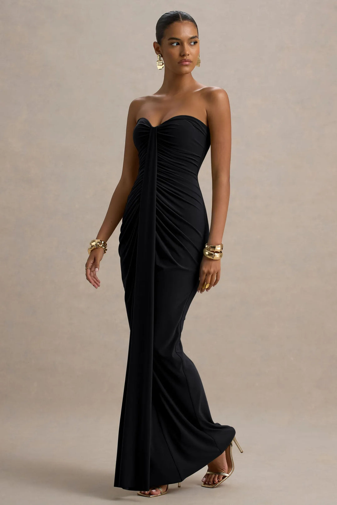 Reva | Off-Shoulder Gathered Maxi Dress