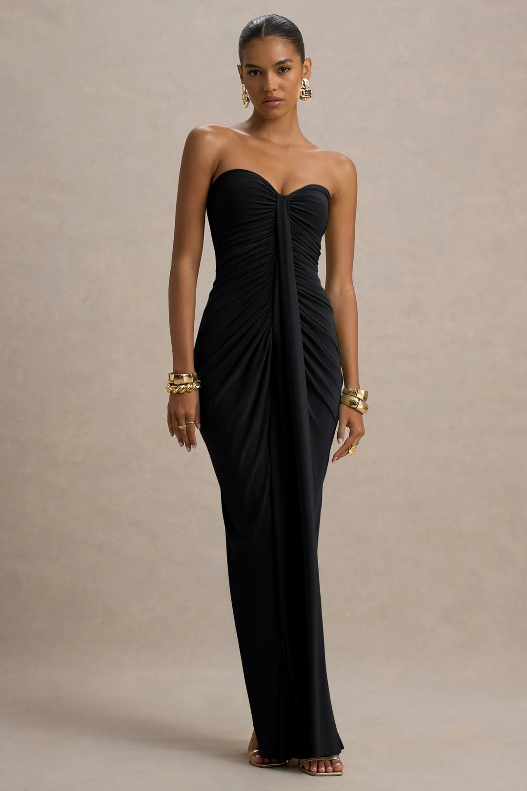 Reva | Off-Shoulder Gathered Maxi Dress