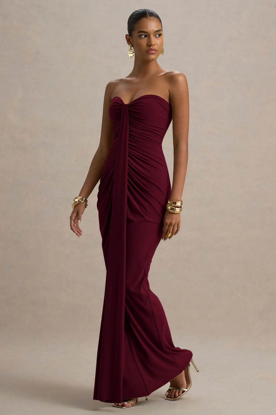 Reva | Off-Shoulder Gathered Maxi Dress