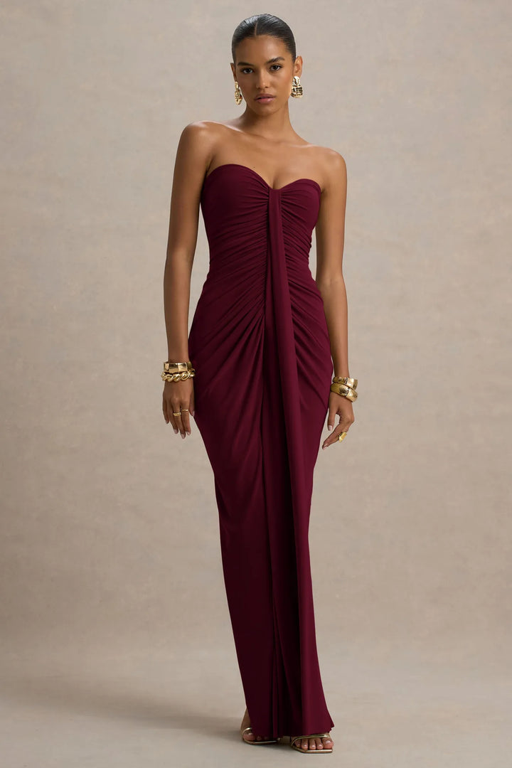 Reva | Off-Shoulder Gathered Maxi Dress