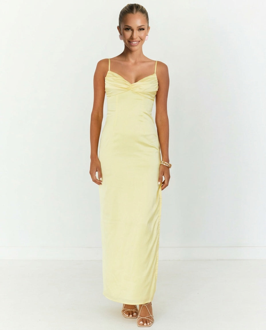 Isla | Floral Print Wedding Guest Maxi Dress