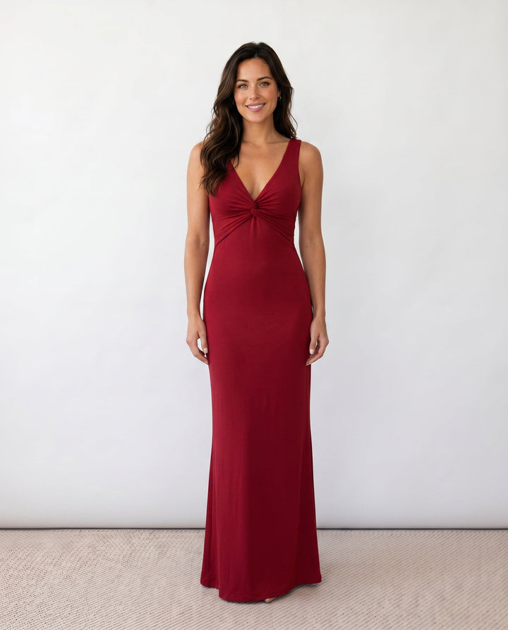 Vendula | Backless Bow Detail Maxi Dress
